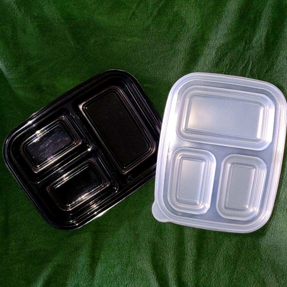 Food Prep Containers with Lids Set of 5 - Picture 2 of 4